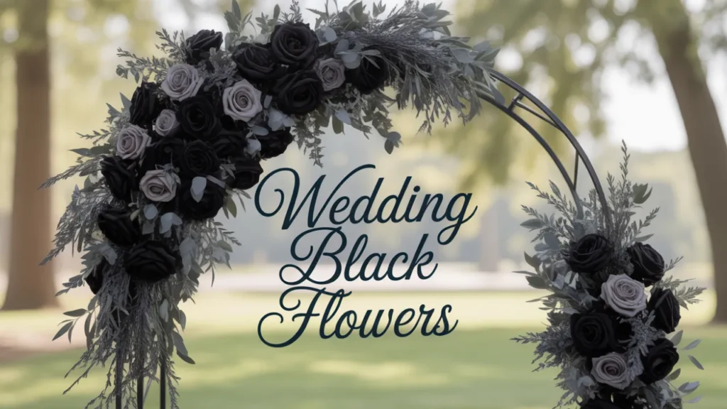 Black flowers for wedding